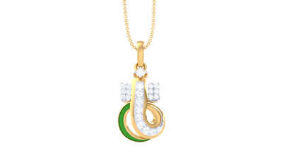 Devotional 0.14 ct Lab Grown Diamond Pendant Without Chain
