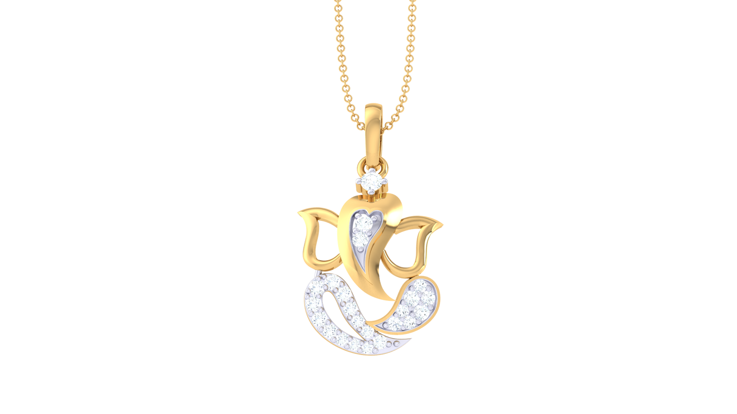 Devotional 0.12 ct Lab Grown Diamond Pendant Without Chain