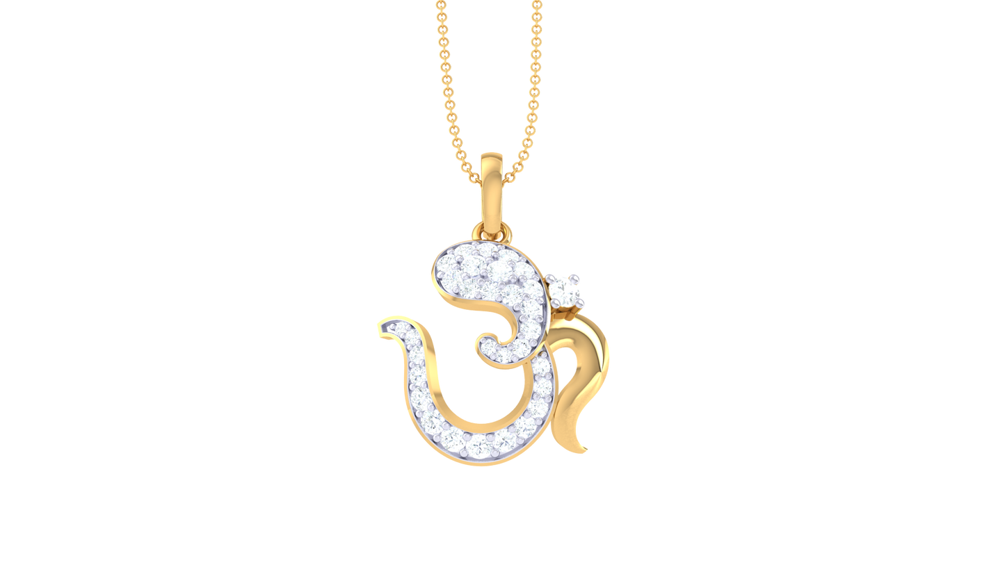 Devotional 0.16 ct Lab Grown Diamond Pendant Without Chain