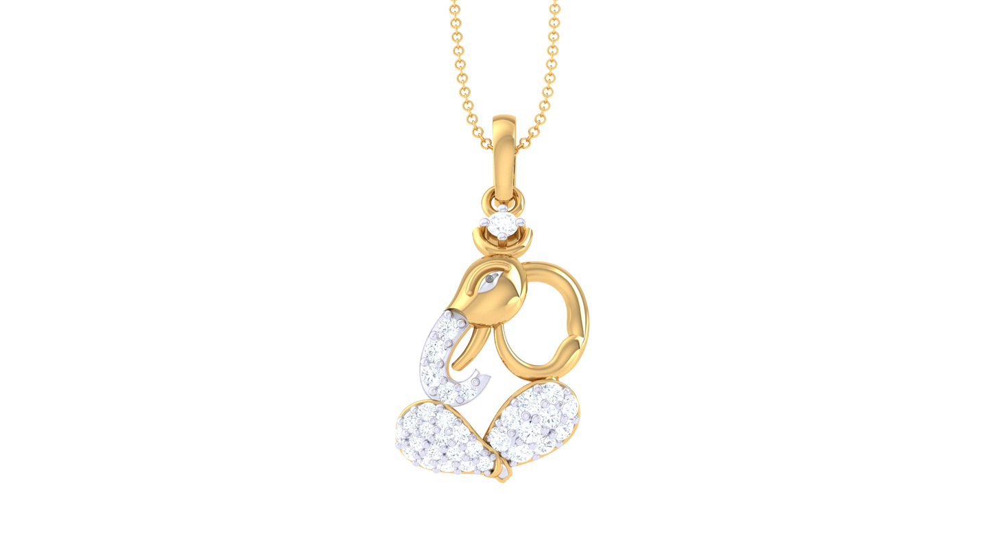 Devotional 0.20 ct Lab Grown Diamond Pendant Without Chain