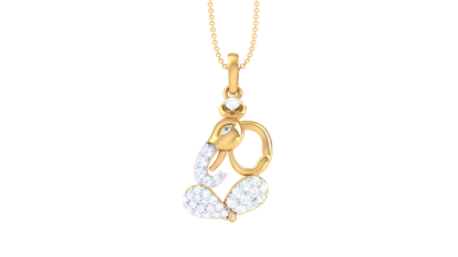 Devotional 0.20 ct Lab Grown Diamond Pendant Without Chain