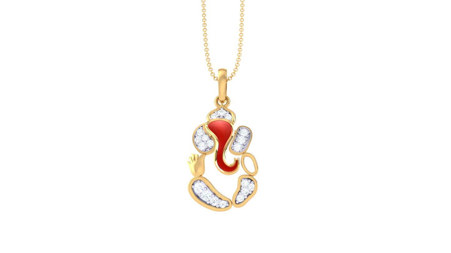 Devotional 0.11 ct Lab Grown Diamond Pendant Without Chain