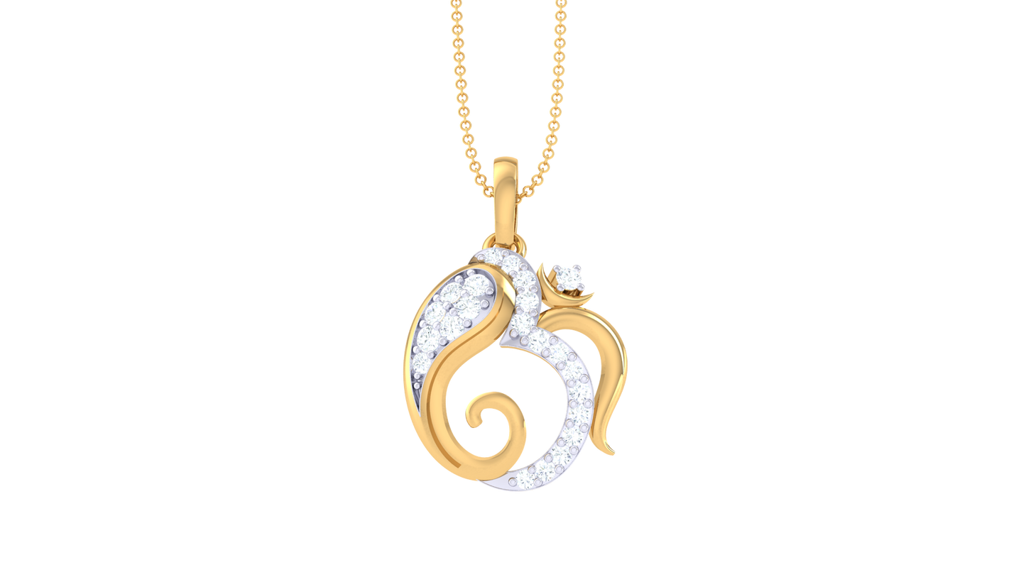 Devotional 0.18 ct Lab Grown Diamond Pendant Without Chain