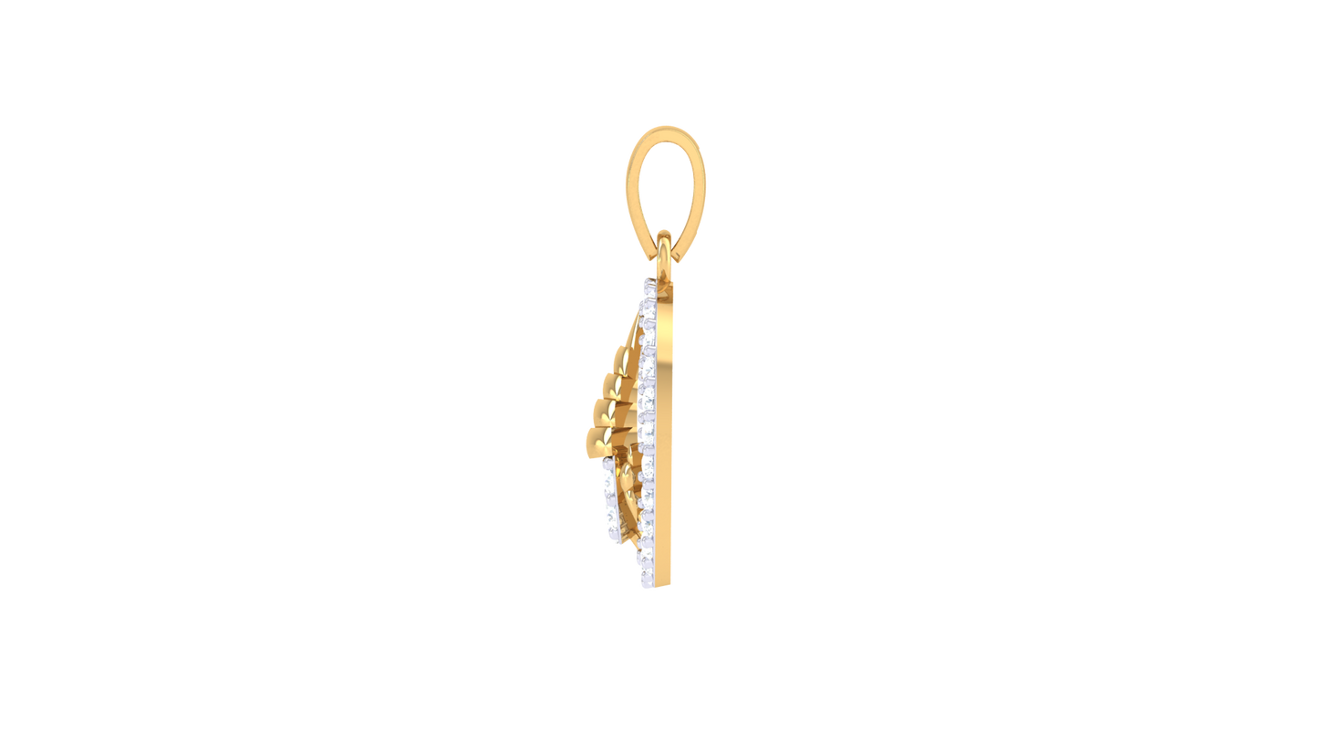 Devotional 0.22 ct Lab Grown Diamond Pendant Without Chain