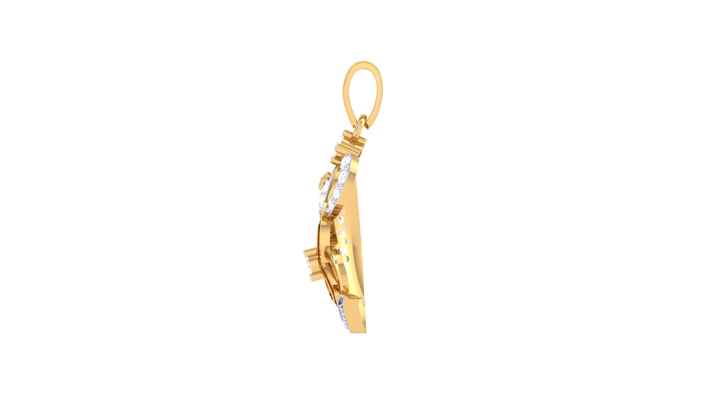 Devotional 0.24 ct Lab Grown Diamond Pendant Without Chain