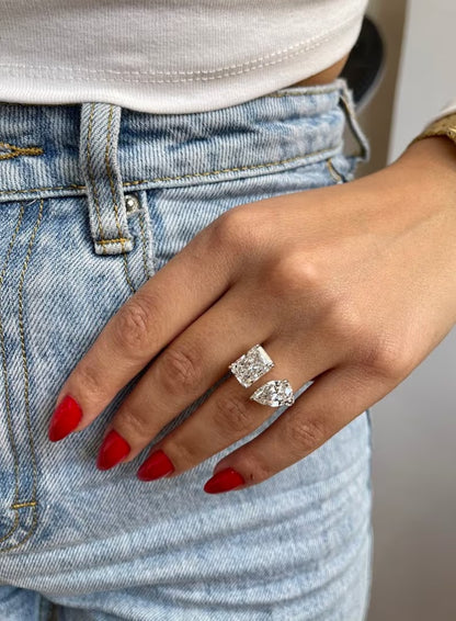 Solitaire 3.40 ct Lab Grown Diamond Ring