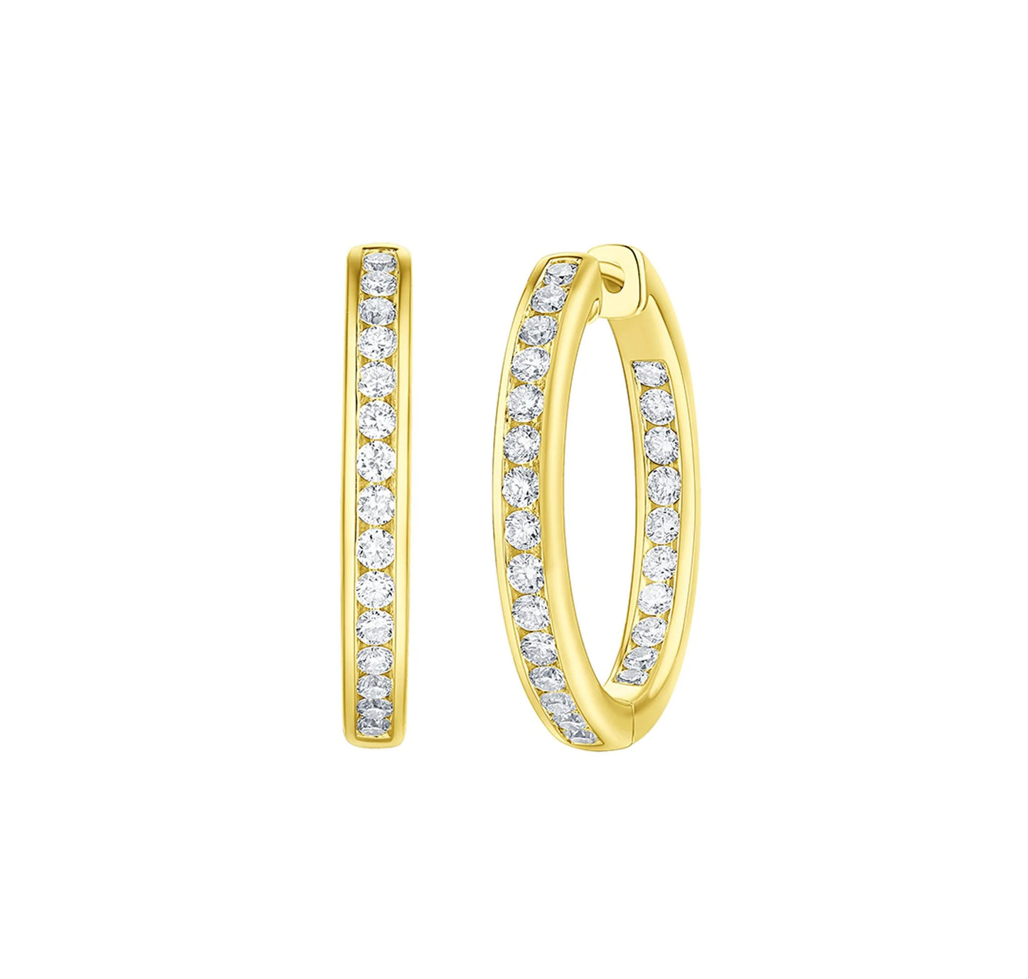 Essentia Channel 1.70 ct Lab Grown Diamond Earrings