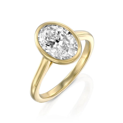 Solitaire Oval 1.00 ct Lab Grown Diamond Ring
