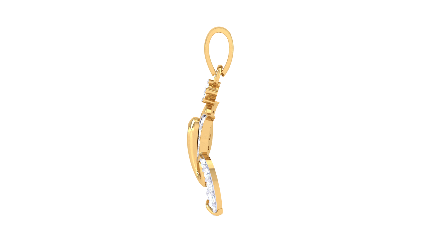 Devotional 0.19 ct Lab Grown Diamond Pendant Without Chain