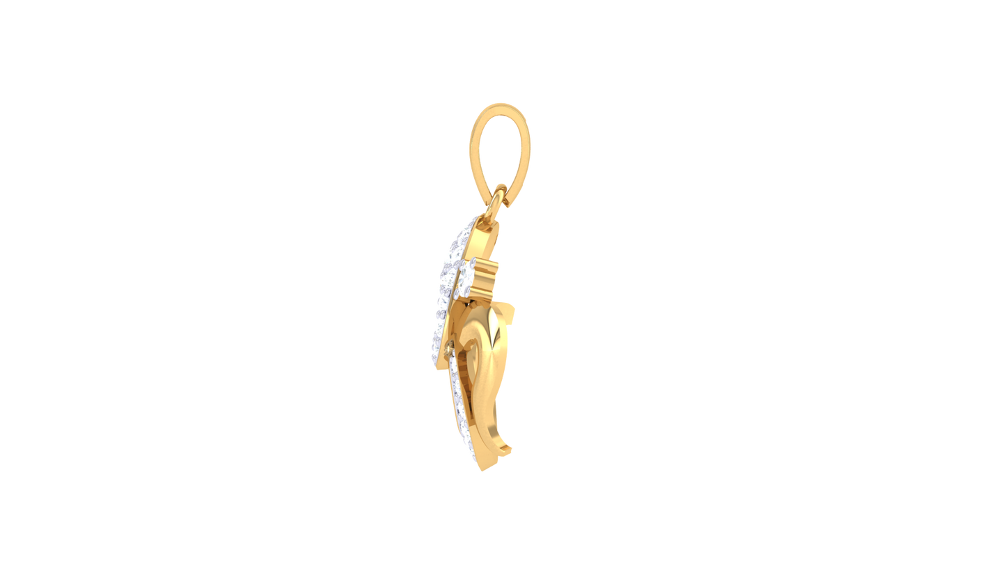 Devotional 0.16 ct Lab Grown Diamond Pendant Without Chain