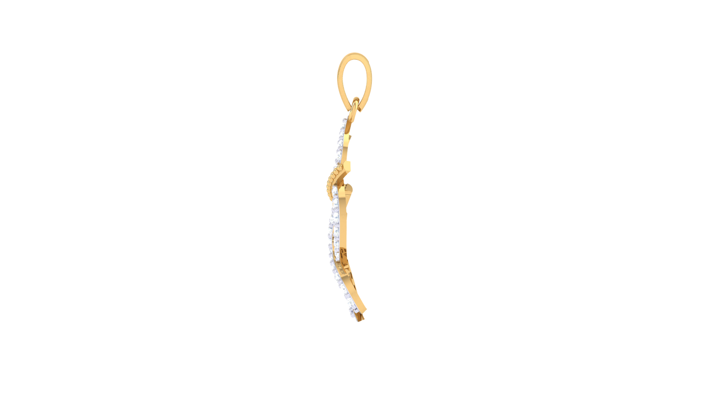 Devotional 0.16 ct Lab Grown Diamond Pendant Without Chain