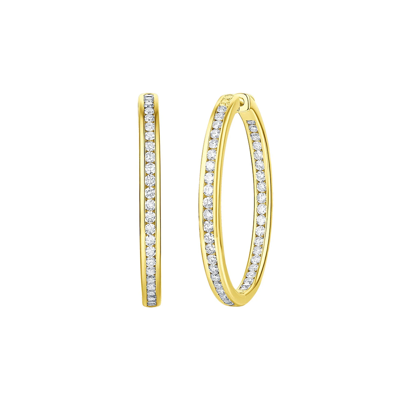 Essentia Channel 3.0 ct Lab Grown Diamond Earrings