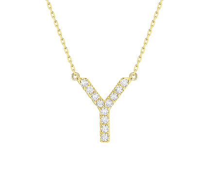 Charm 0.17ct “Y” Lab Grown Diamond Pendant
