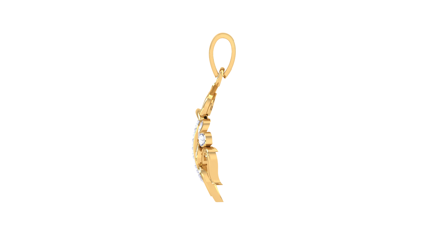 Devotional 0.07 ct Lab Grown Diamond Pendant Without Chain