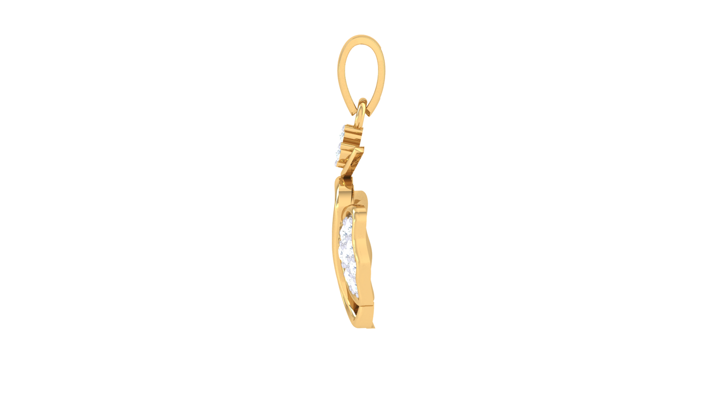 Devotional 0.14 ct Lab Grown Diamond Pendant Without Chain