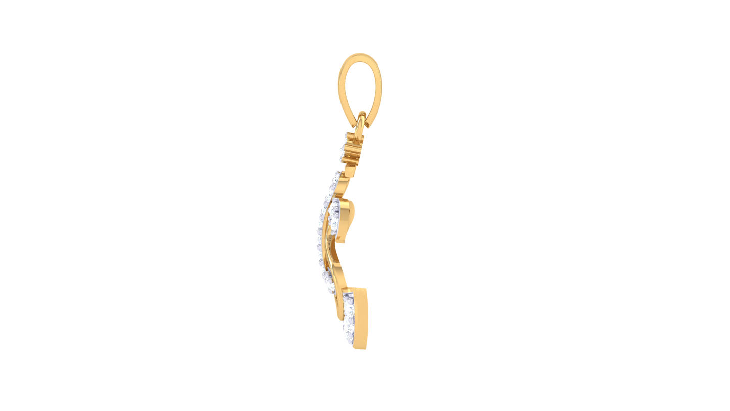 Devotional 0.17 ct Lab Grown Diamond Pendant Without Chain