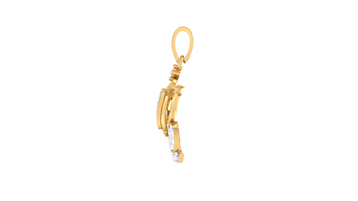 Devotional 0.12 ct Lab Grown Diamond Pendant Without Chain