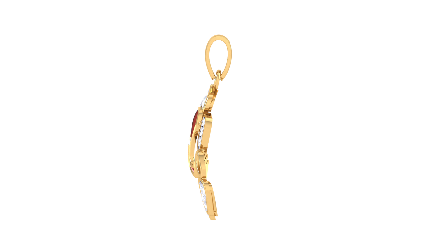 Devotional 0.11 ct Lab Grown Diamond Pendant Without Chain