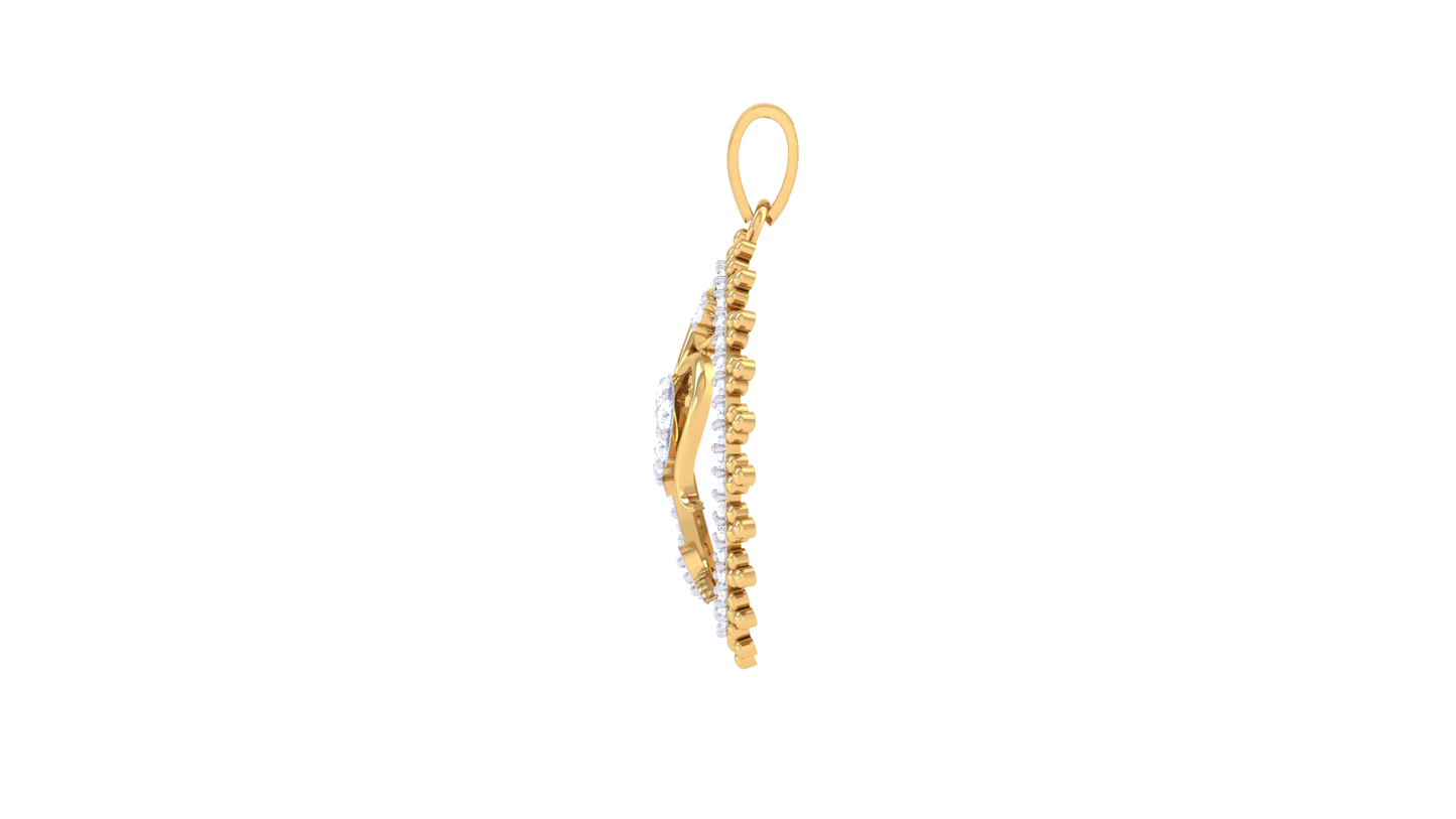 Devotional 0.27 ct Lab Grown Diamond Pendant Without Chain