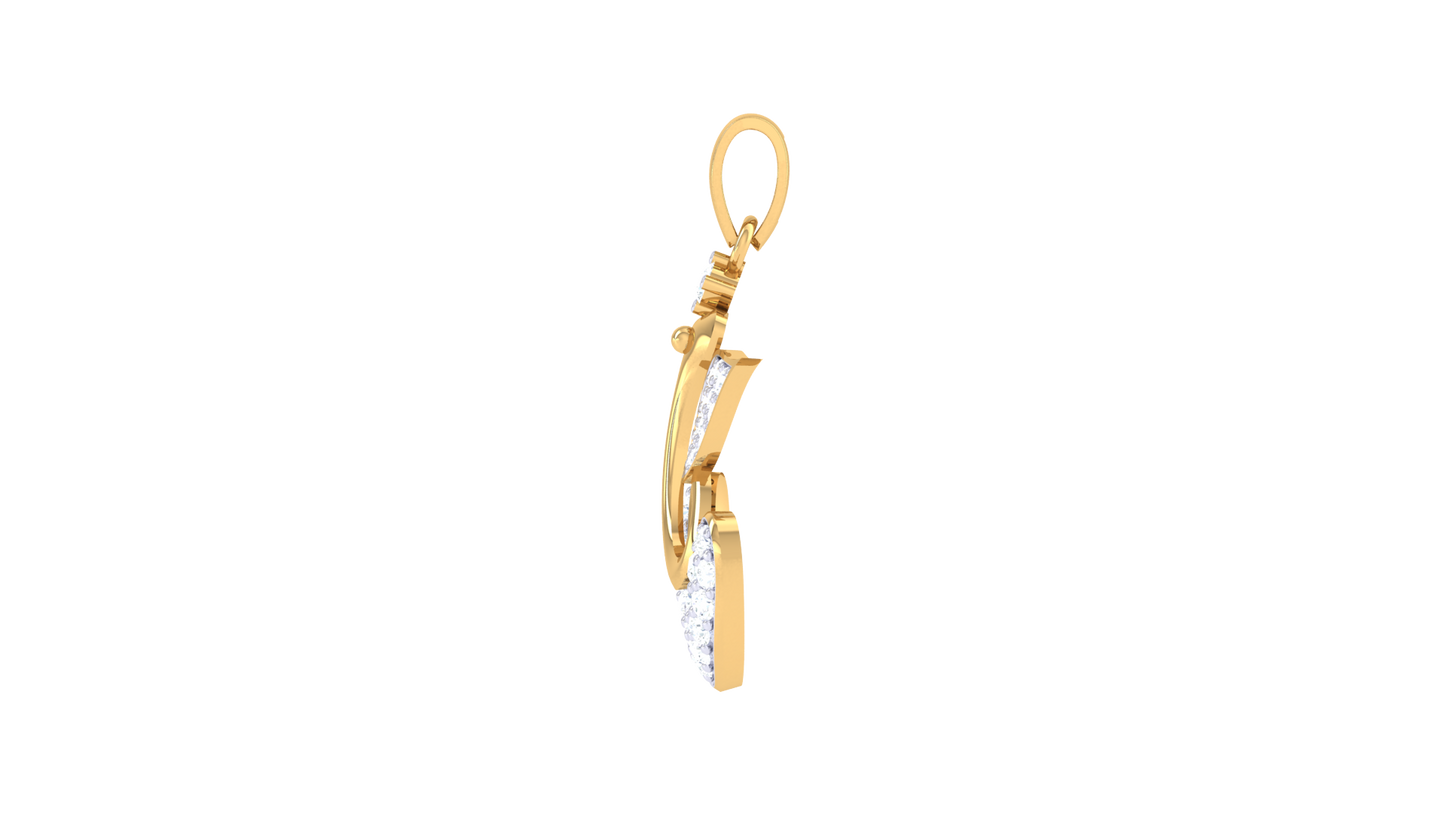 Devotional 0.33 ct Lab Grown Diamond Pendant Without Chain