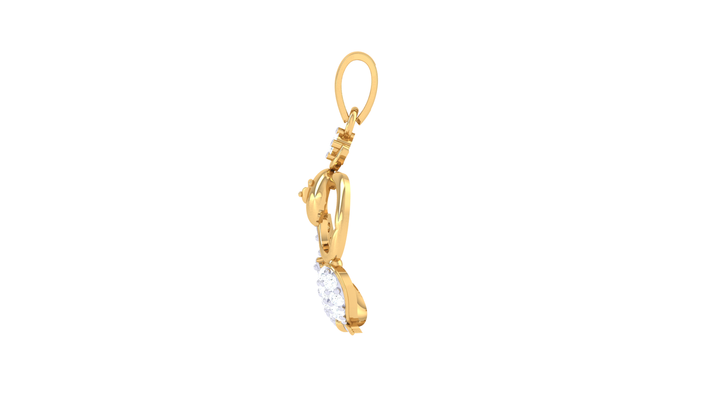 Devotional 0.20 ct Lab Grown Diamond Pendant Without Chain