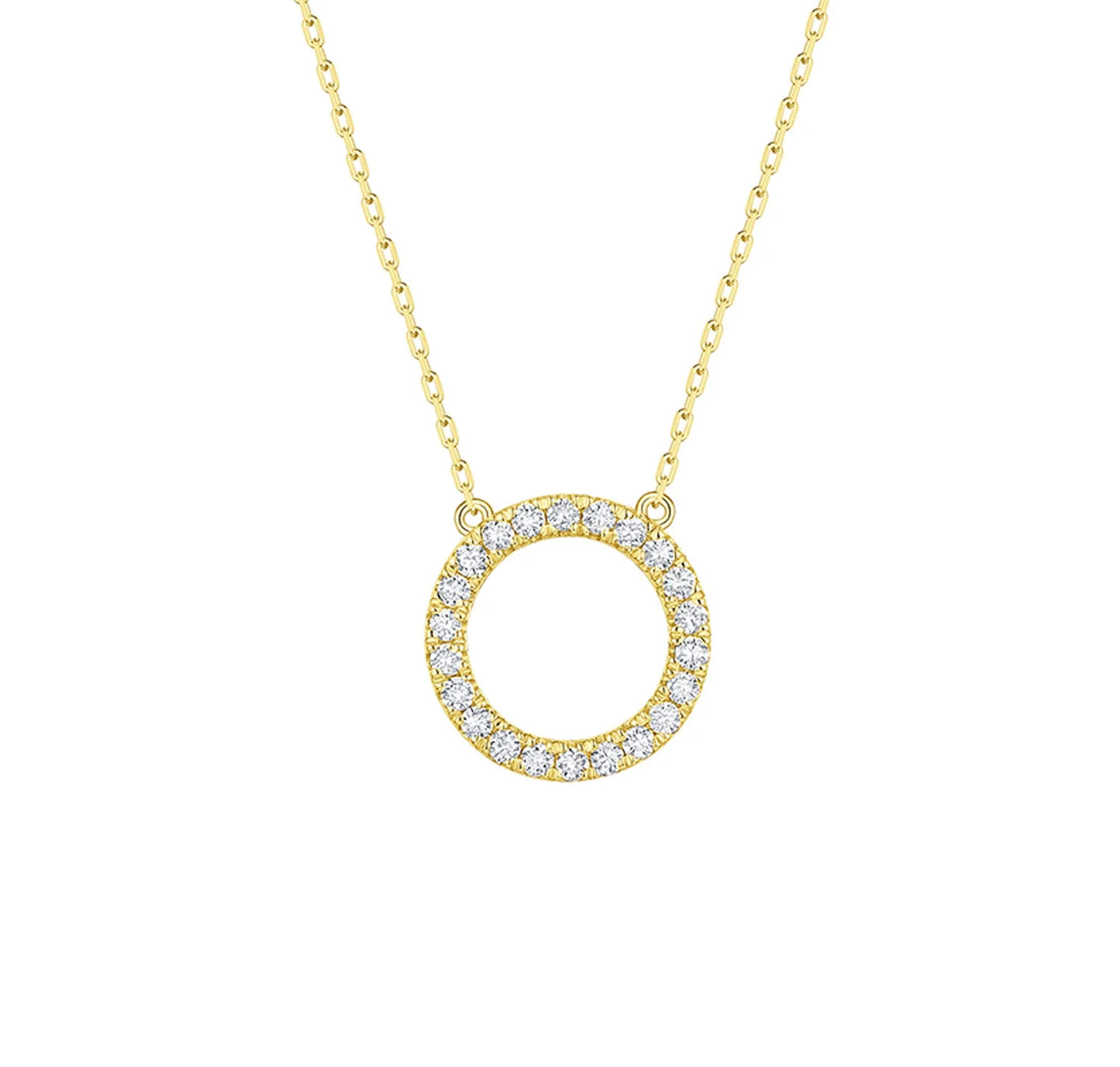 Charm 0.26ct “O” Lab Grown Diamond Pendant