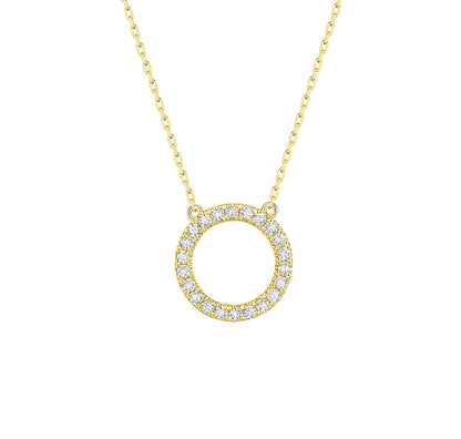 Charm 0.26ct “O” Lab Grown Diamond Pendant