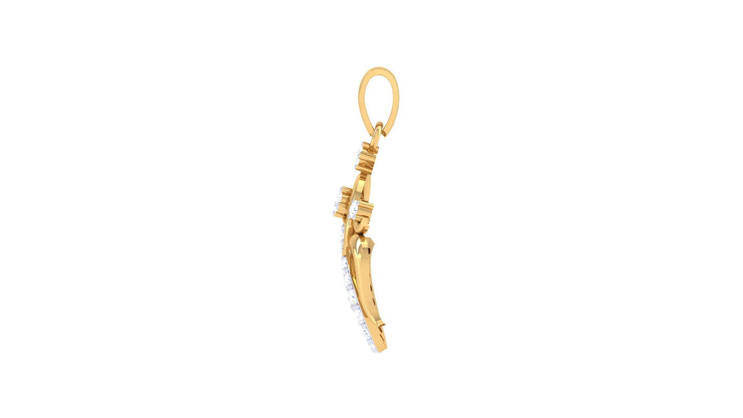 Devotional 0.17 ct Lab Grown Diamond Pendant Without Chain