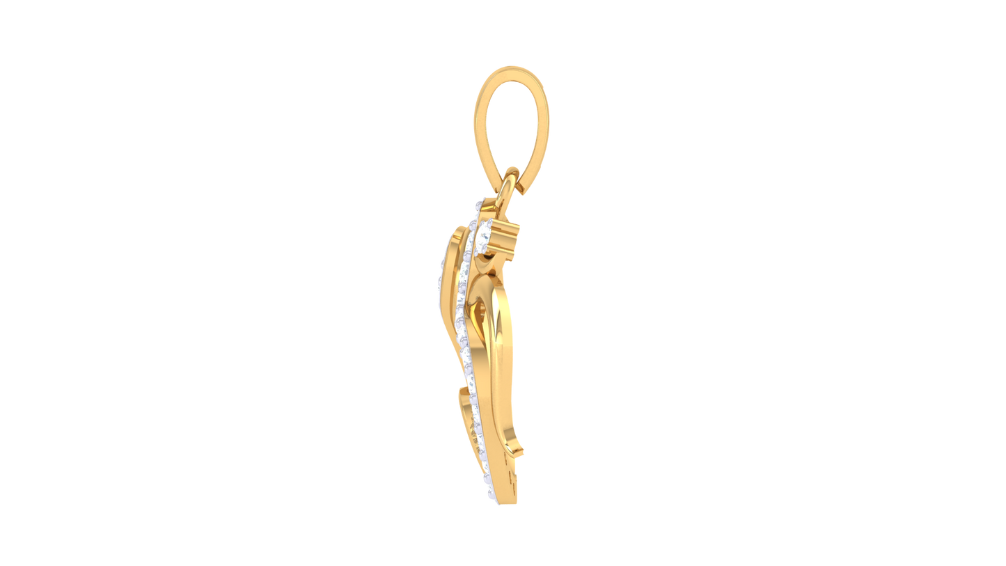 Devotional 0.18 ct Lab Grown Diamond Pendant Without Chain
