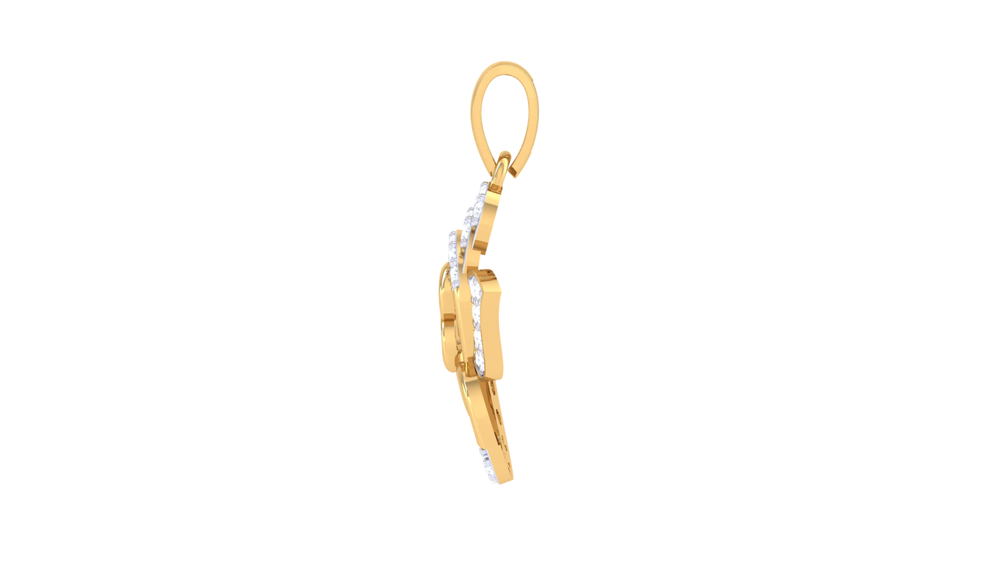 Devotional 0.19 ct Lab Grown Diamond Pendant Without Chain