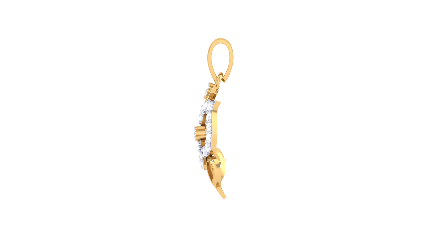 Devotional 0.15 ct Lab Grown Diamond Pendant Without Chain