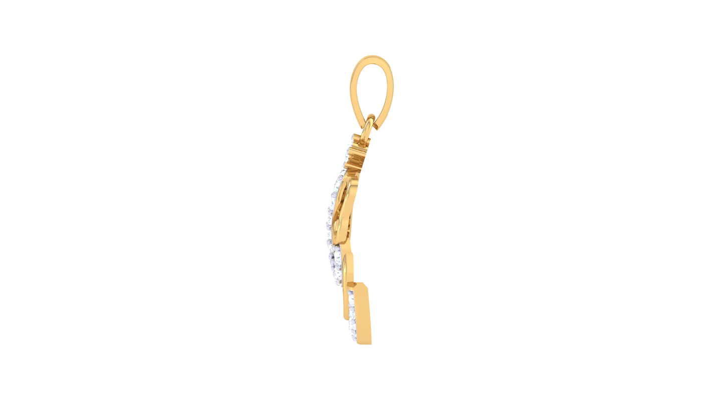 Devotional 0.15 ct Lab Grown Diamond Pendant Without Chain