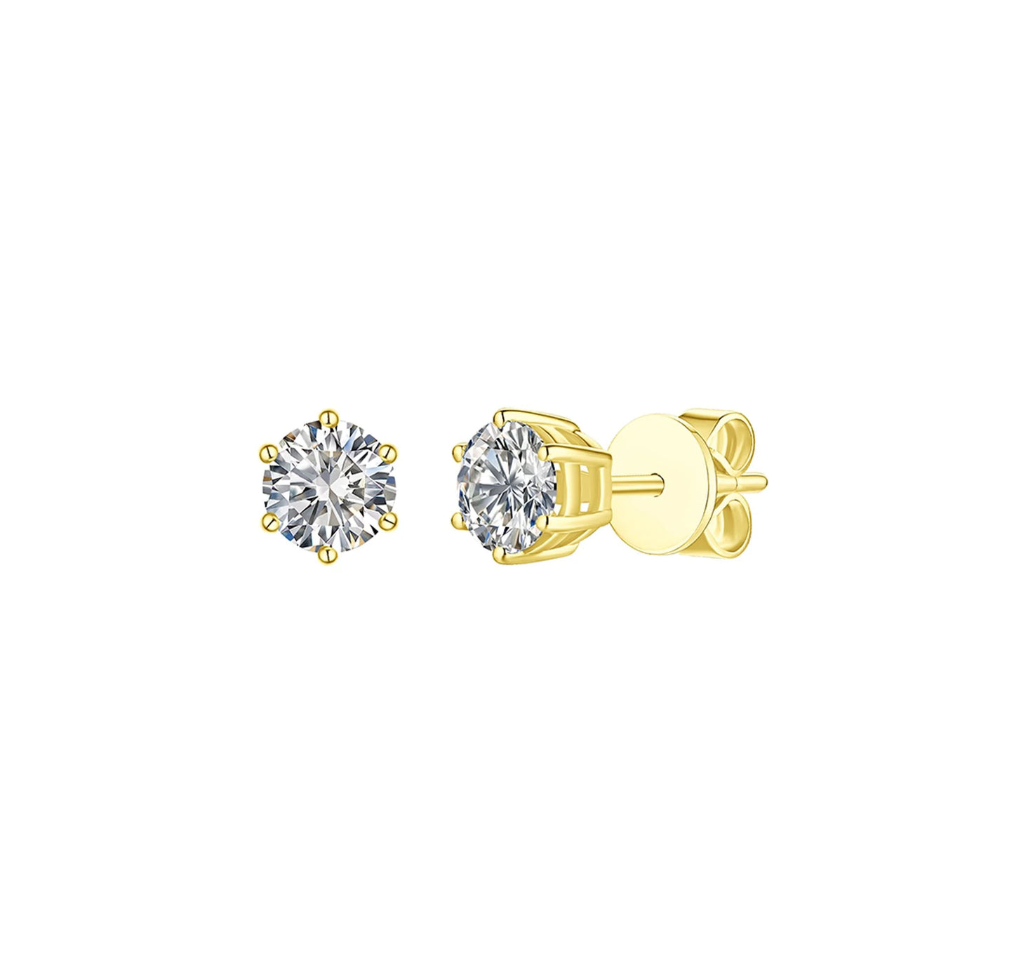 Solitaire 1.00 ct Lab Grown Diamond Earrings