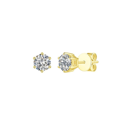 Solitaire 1.00 ct Lab Grown Diamond Earrings
