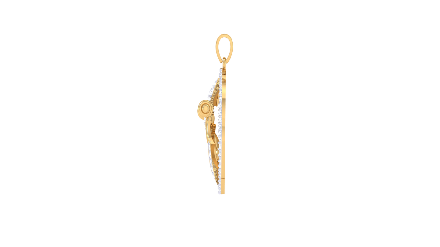 Devotional 0.54 ct Lab Grown Diamond Pendant Without Chain