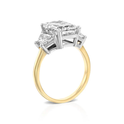 Solitaire Emerald Shape 2.20 ct Lab Grown Diamond Ring