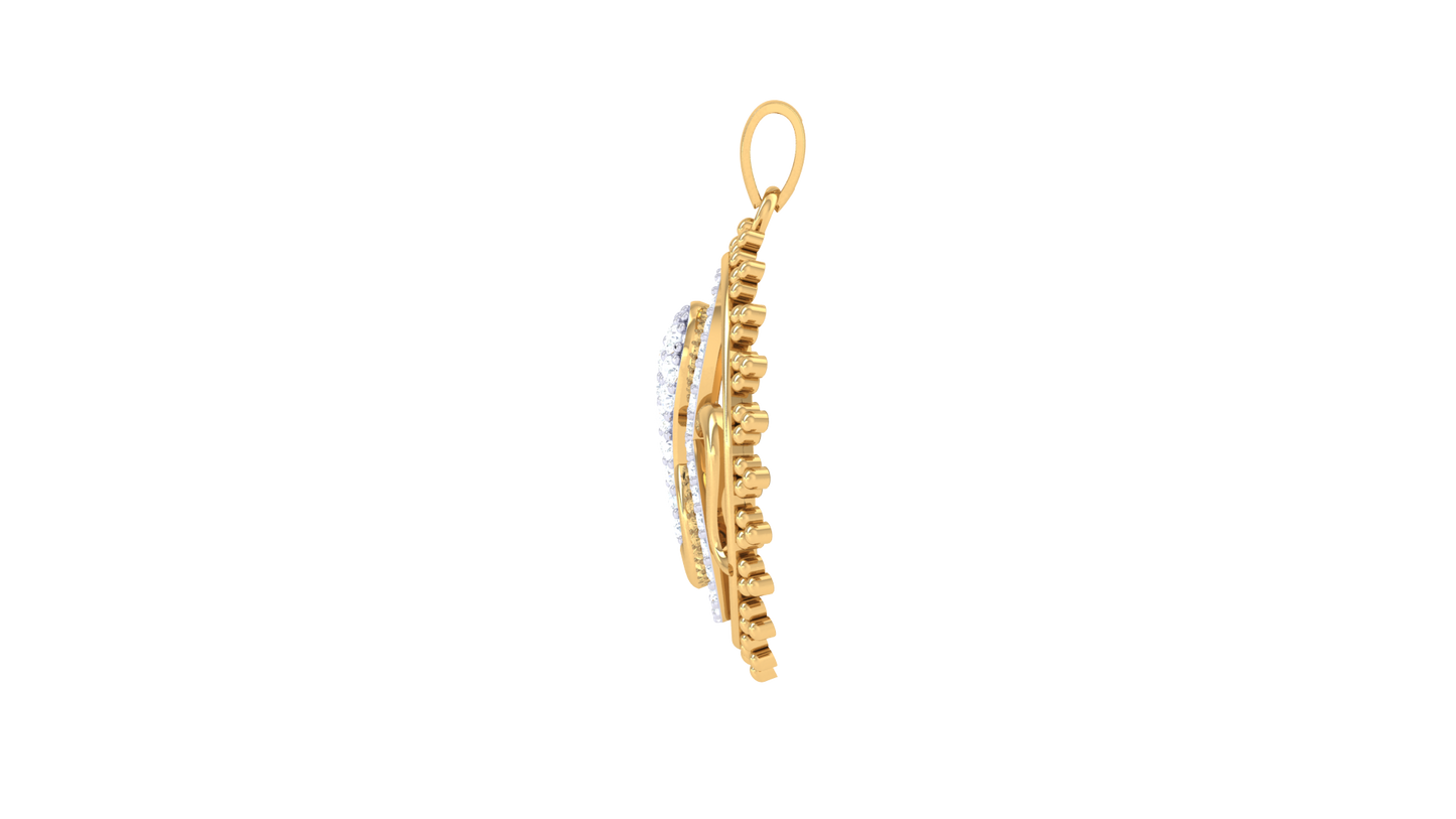 Devotional 0.38 ct Lab Grown Diamond Pendant Without Chain
