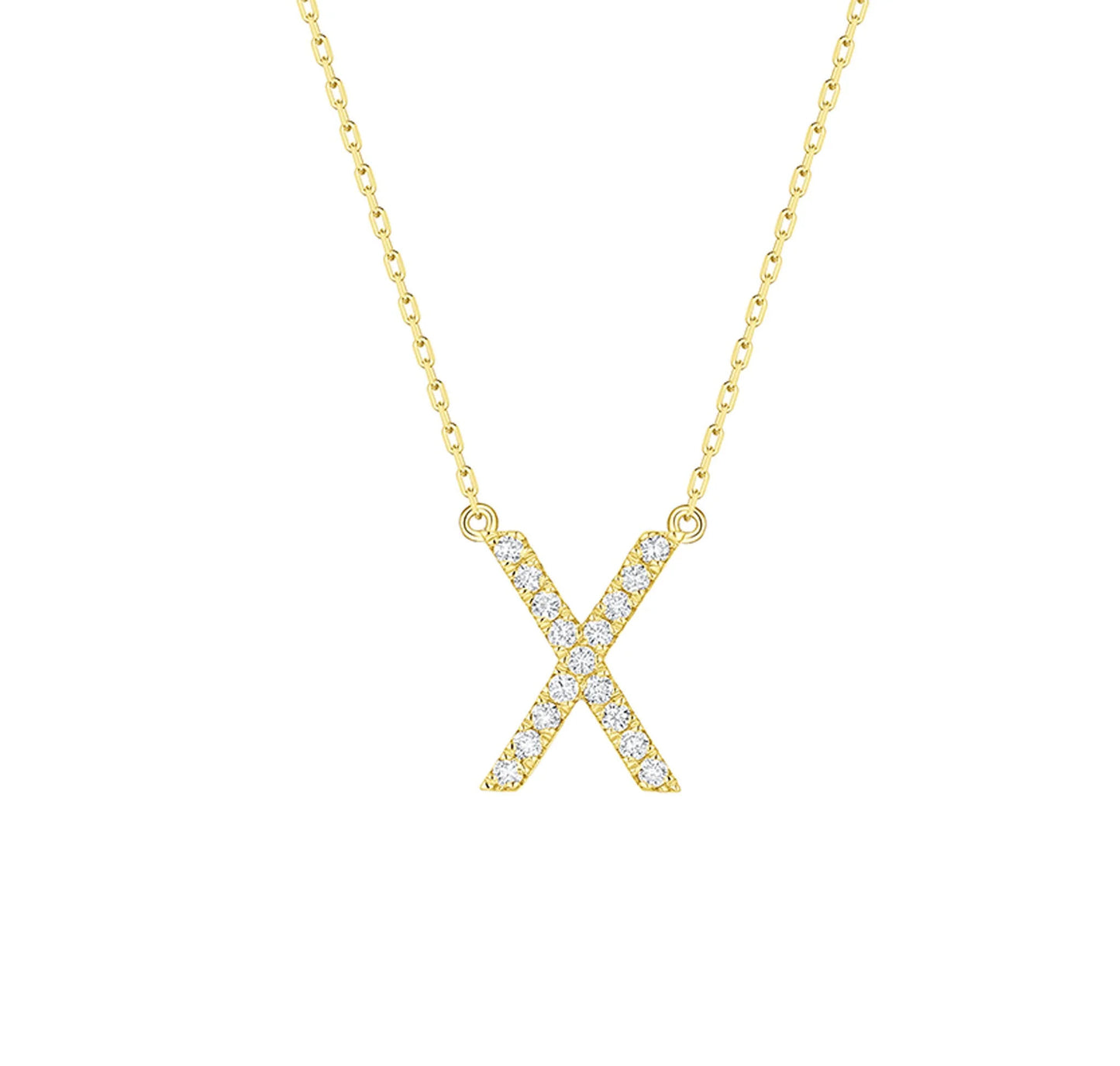 Charm 0.20ct “X” Lab Grown Diamond Pendant