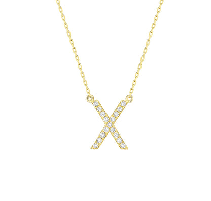 Charm 0.20ct “X” Lab Grown Diamond Pendant