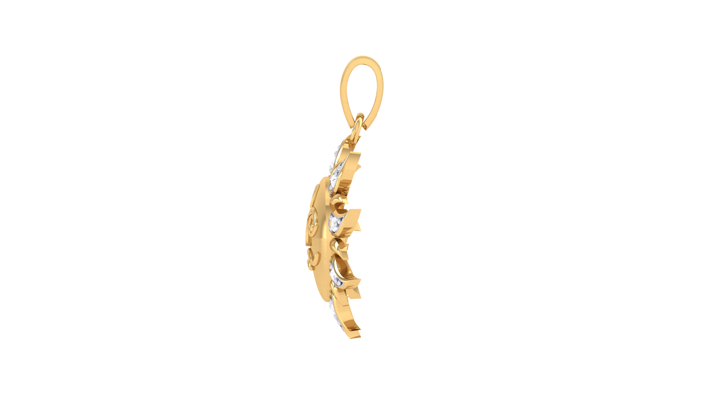 Devotional 0.03 ct Lab Grown Diamond Pendant Without Chain