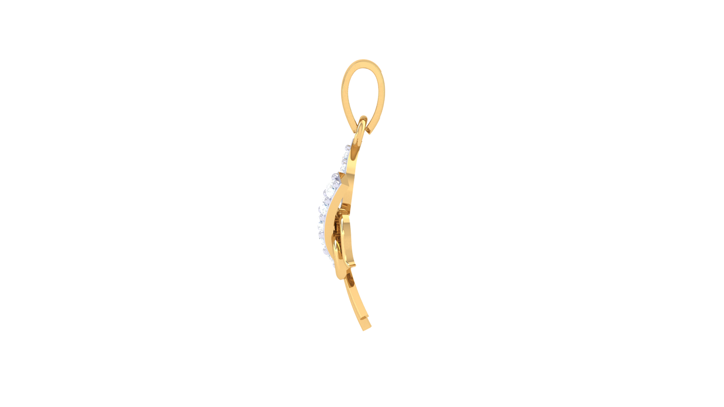 Devotional 0.10 ct Lab Grown Diamond Pendant Without Chain
