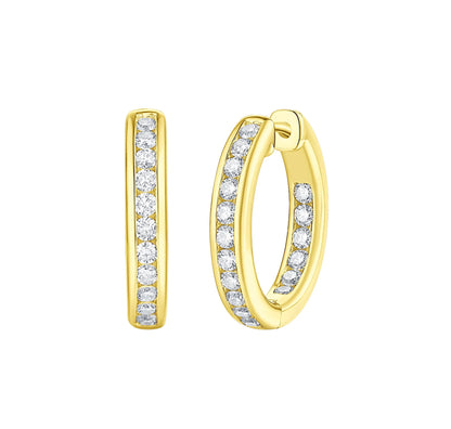 Essentia Channel 1.00 ct Lab Grown Diamond Earrings