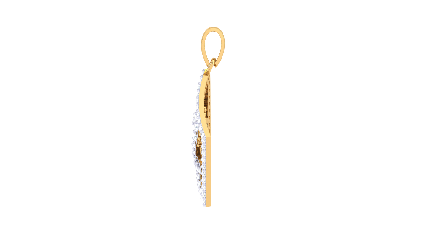 Devotional 0.37 ct Lab Grown Diamond Pendant Without Chain