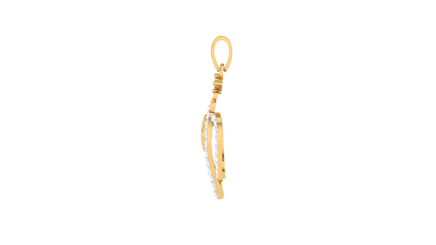 Devotional 0.35 ct Lab Grown Diamond Pendant Without Chain