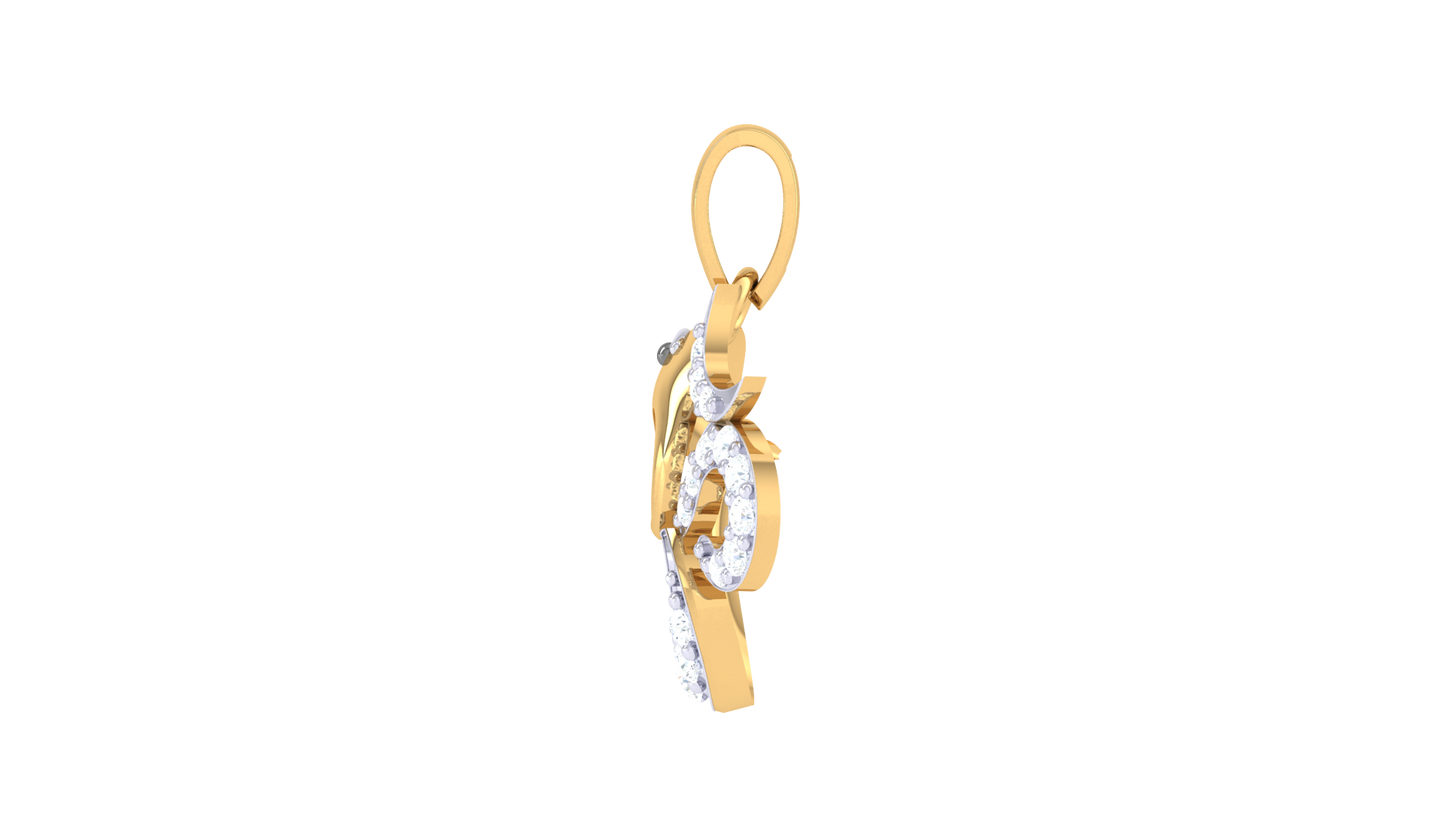 Devotional 0.11 ct Lab Grown Diamond Pendant Without Chain