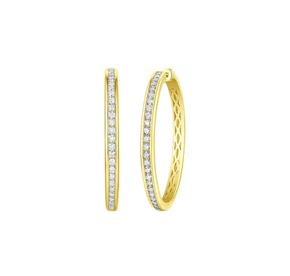 Essentia Channel 1.50 ct Lab Grown Diamond Earrings