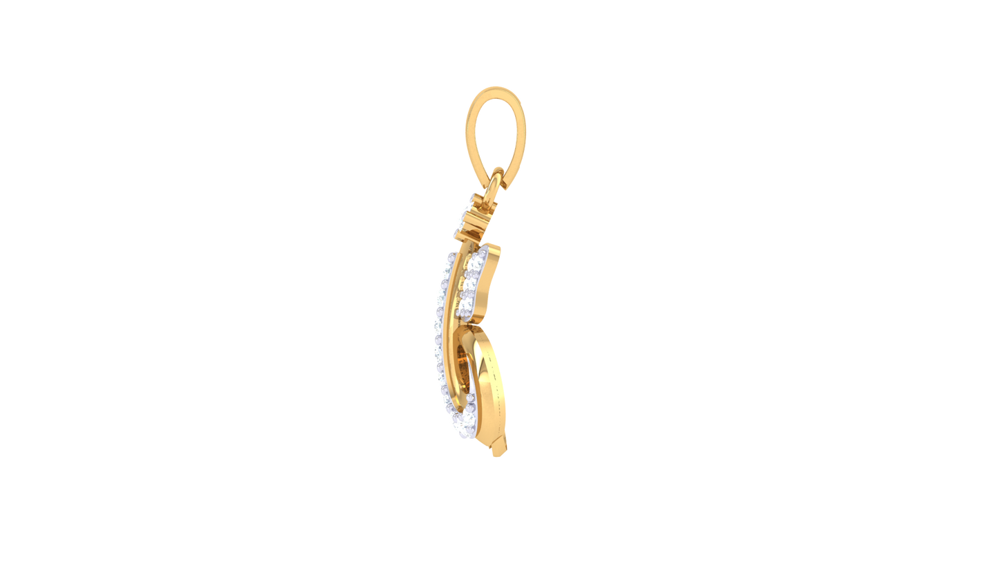 Devotional 0.14 ct Lab Grown Diamond Pendant Without Chain