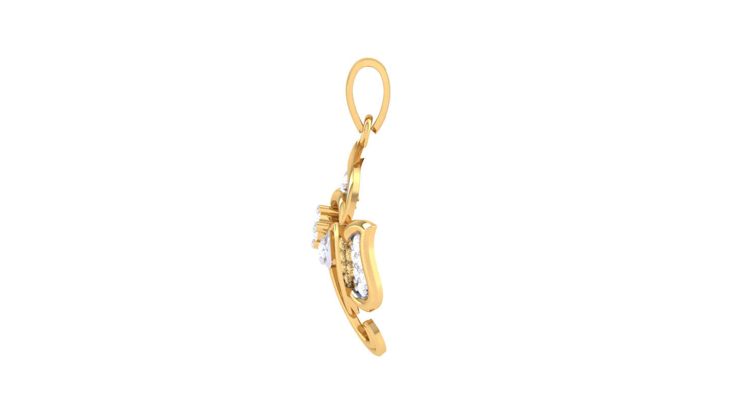 Devotional 0.13 ct Lab Grown Diamond Pendant Without Chain