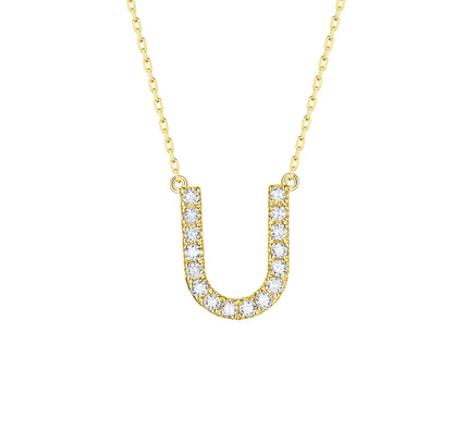 Charm 0.24ct “U” Lab Grown Diamond Pendant