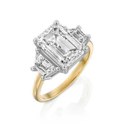 Solitaire Emerald Shape 2.20 ct Lab Grown Diamond Ring